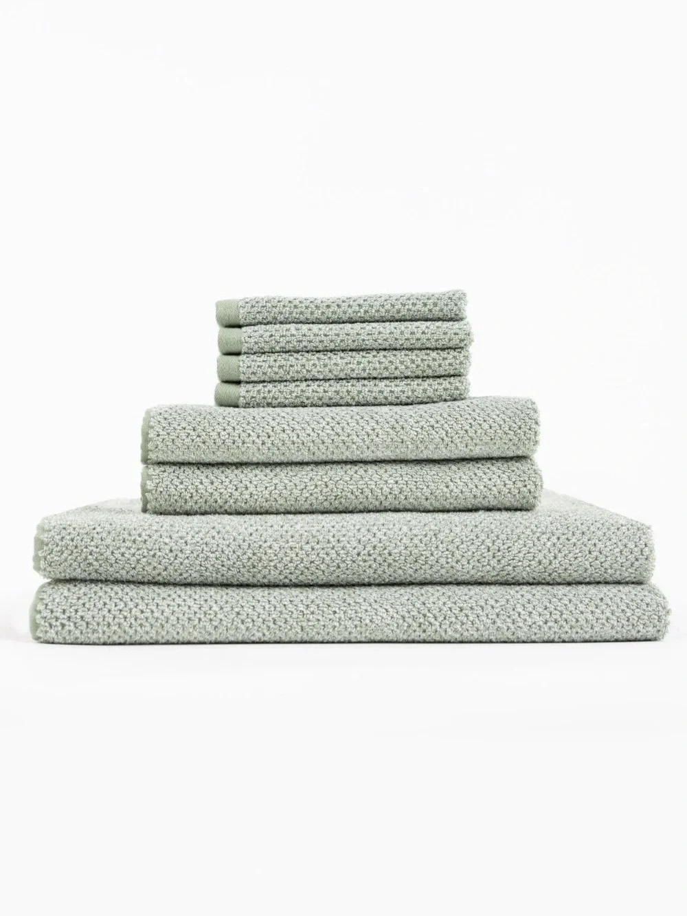 Home Bath Sage Knit Bath Towel Set - Home Bath